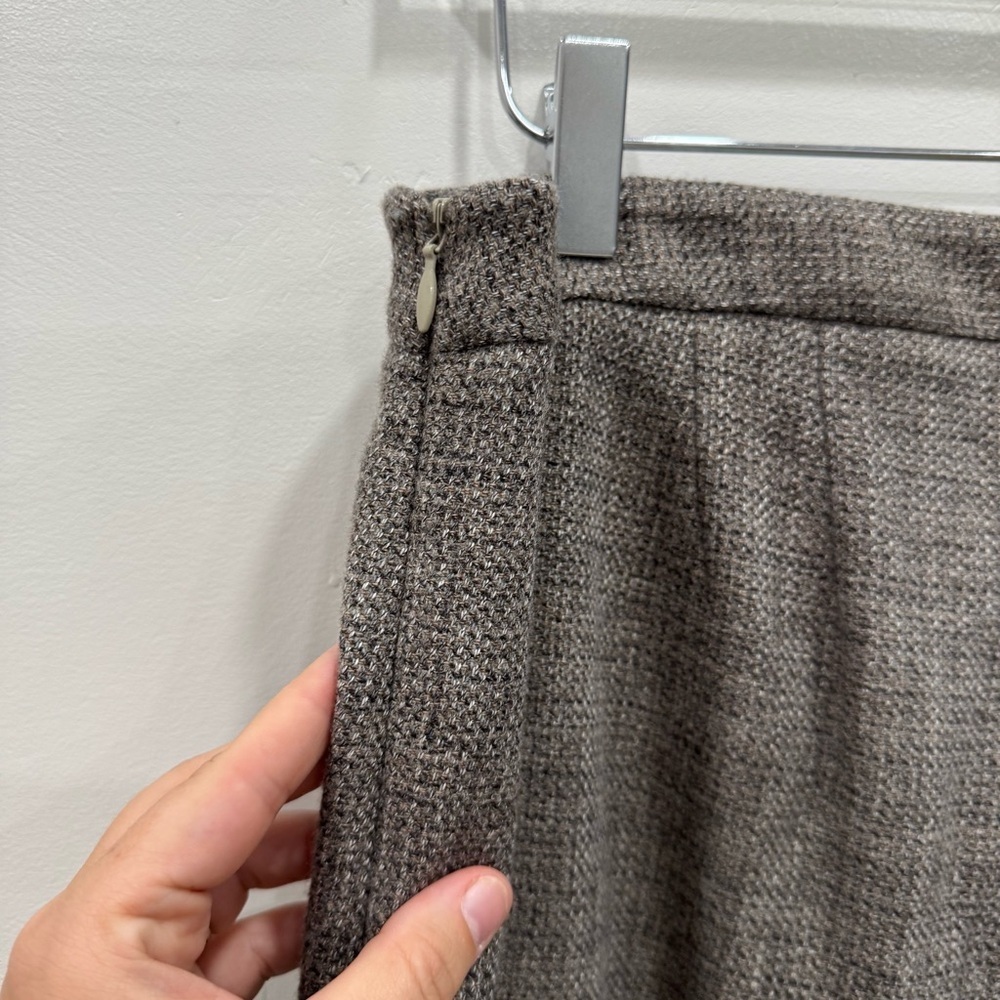 Talbots Italian Wool Blend Tapered Ankle Pants Tan Size 8 - Picture 7 of 9
